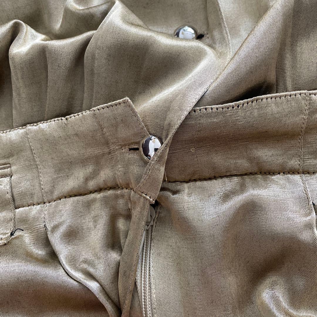 ヴィンテージ ゴールド オールインワン 長袖 サロペット つなぎ 古着