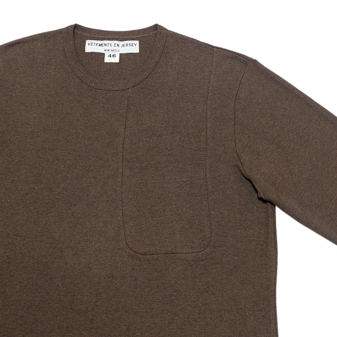 WIM NEELS ウィムニールス ポケット長袖ニットカットソー 46 メンズ