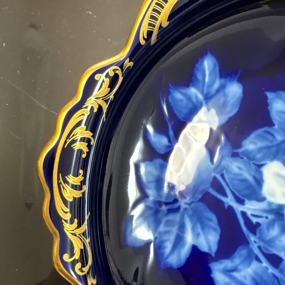 Noritake 限定版 青いバラの鉢皿