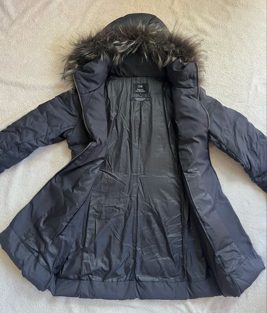 美品　23区 LIMONTA ダウンコート ラクーンファー 洗える Aライン