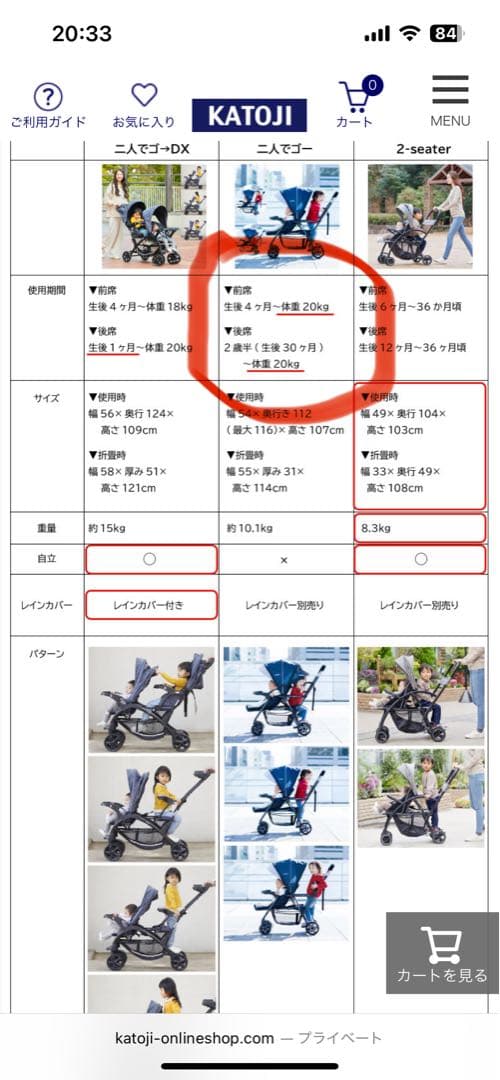 お値下げ！KATOJI ネイビー ベビーカー