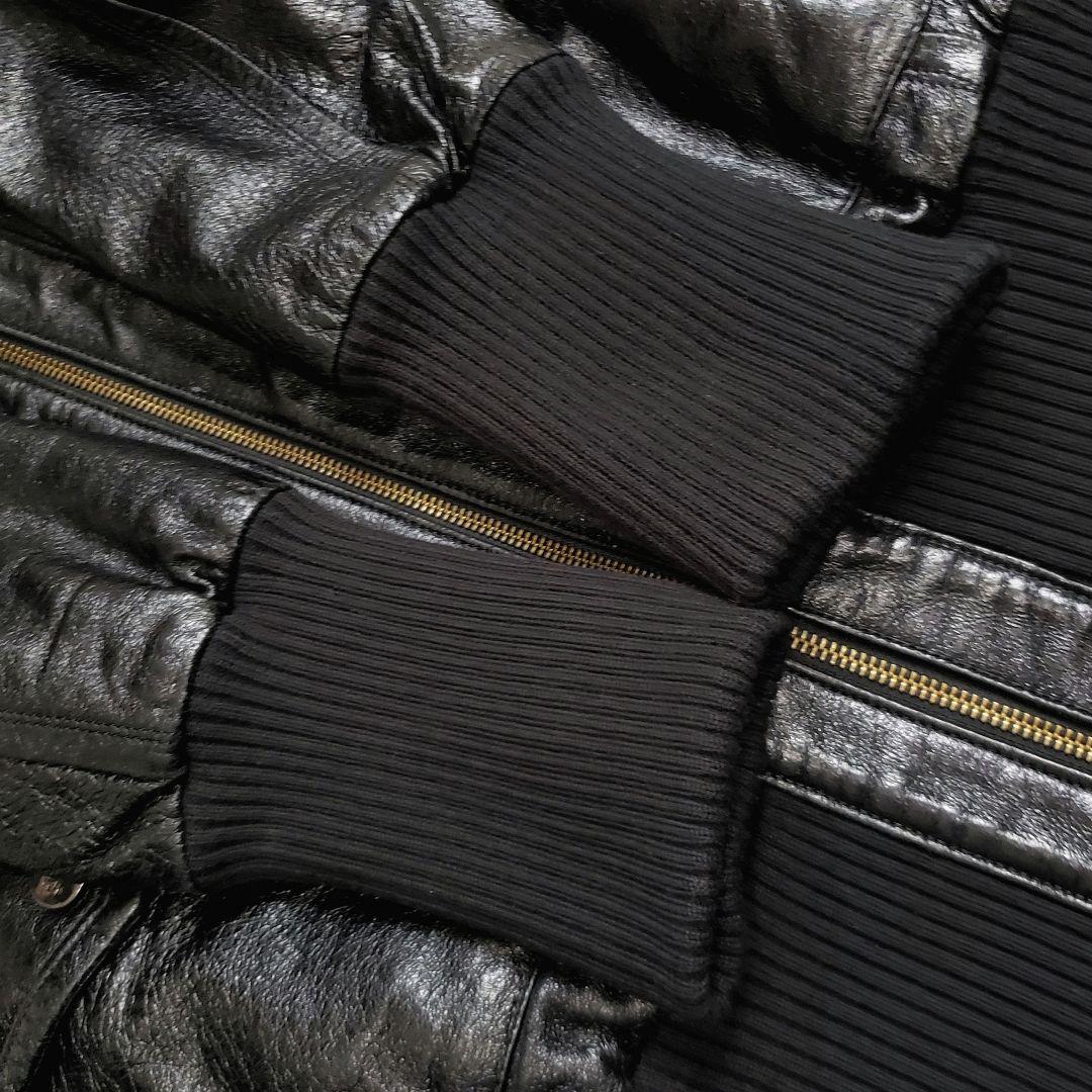 希少✨極美品 バーバリーブルーレーベル レザージャケット ファー襟 ノバチェック