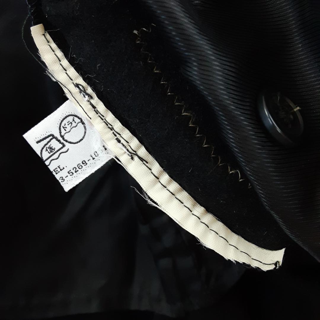 美品◎バーニーズニューヨーク ステンカラーコート 黒 XL相当 フード付き