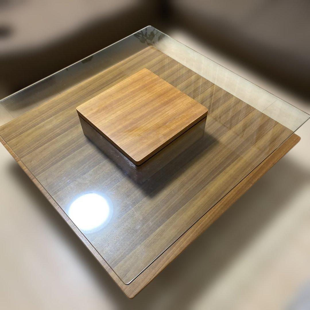 【1/5まで出品】ローテーブル センターテーブル ガラステーブル正方形