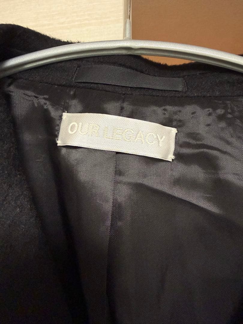 ジャケット・アウター OUR LEGACY WHALE COAT Black Hairy Wool