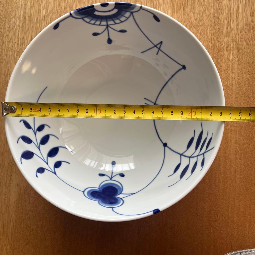 ロイヤルコペンハーゲン⭐️ブルーフルーテッドメガボウル24センチ