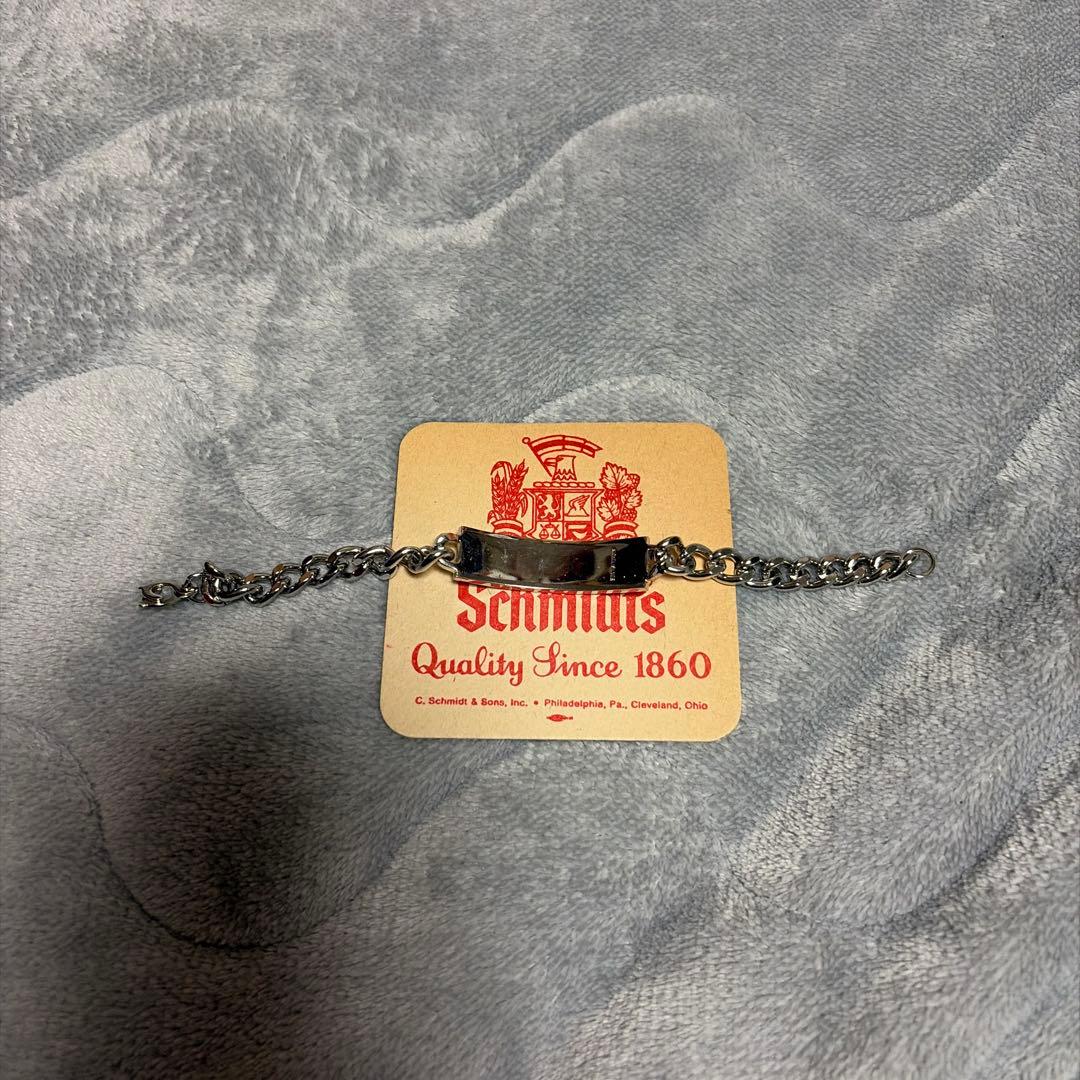 60s US ARMY ヴィンテージ ミリタリー シルバーIDブレスレット