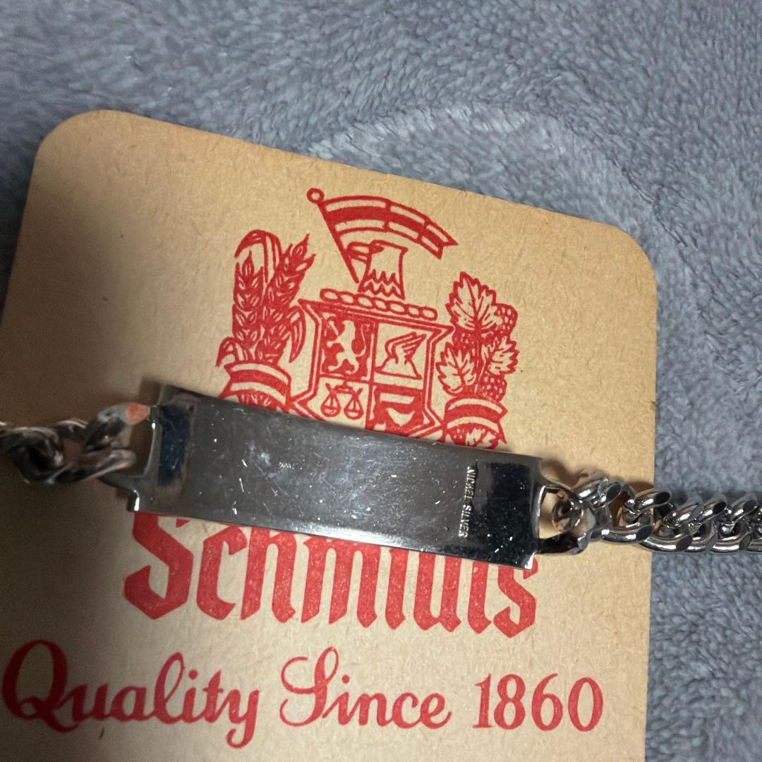 60s US ARMY ヴィンテージ ミリタリー シルバーIDブレスレット