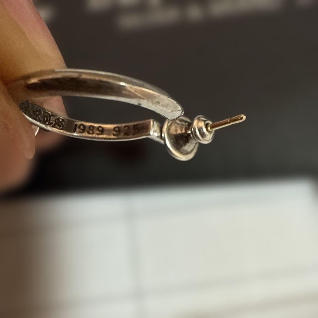 シルバー クロスモチーフ ピアス(片耳用)