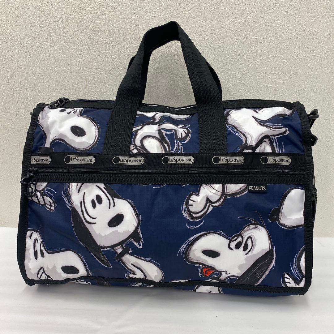 ●9979 LeSportsac レスポートサック　ボストンバッグ　スヌーピー
