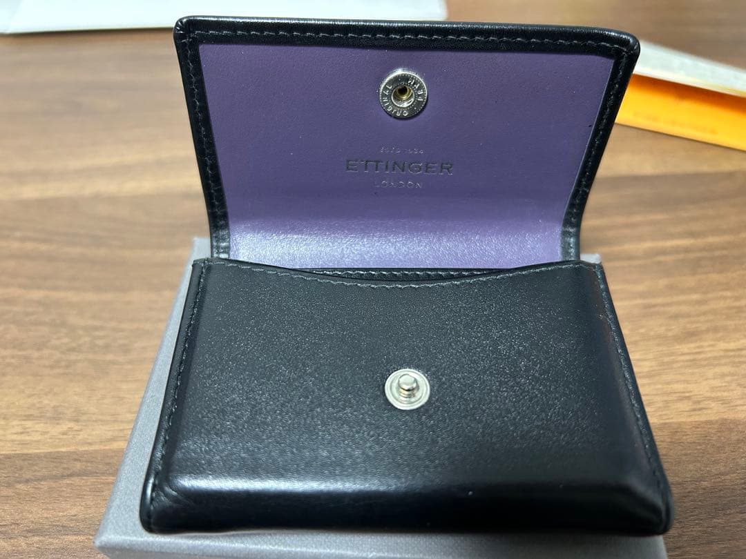 ETTINGER ブラック ケース　ロイヤルコレクション　小銭入れ