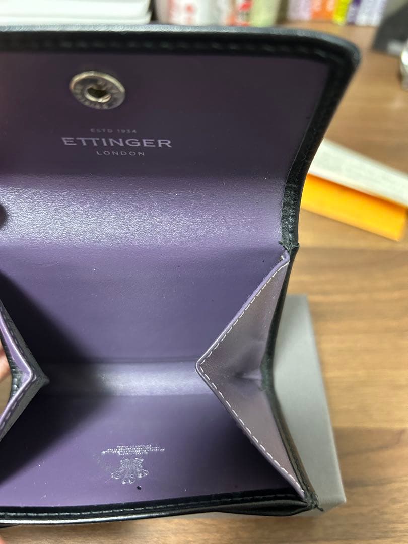 ETTINGER ブラック ケース　ロイヤルコレクション　小銭入れ