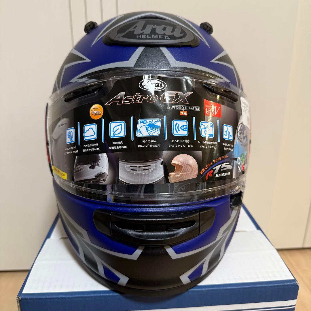 arai Astro-GX Star & Stripe XL 内装&シールド新品