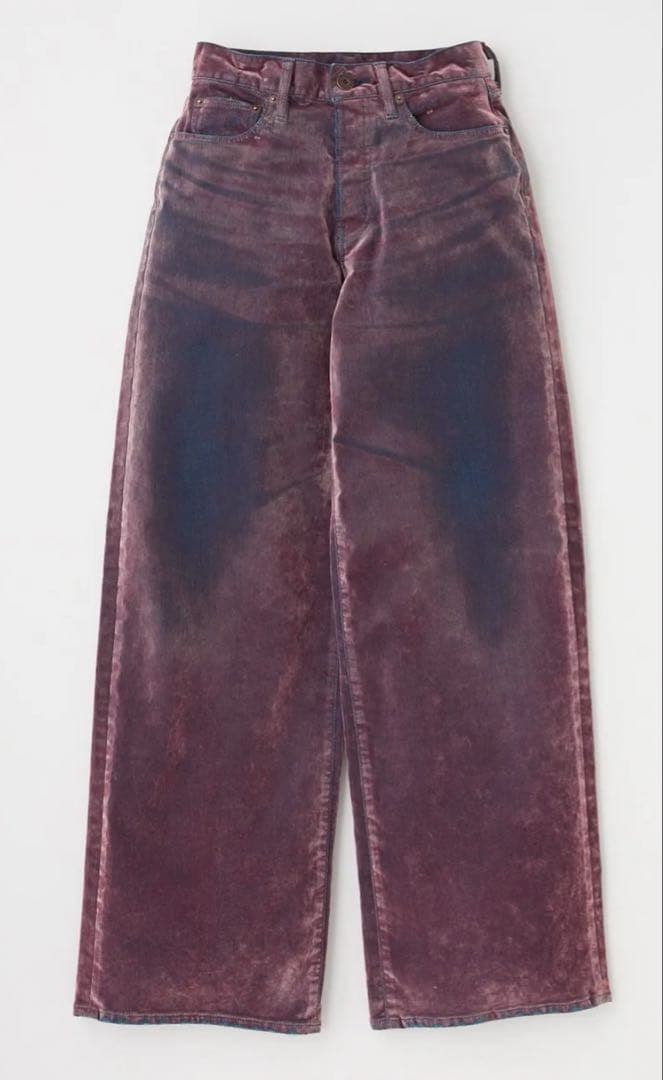 MOUSSY VELVET DENIM バギー PNK 0