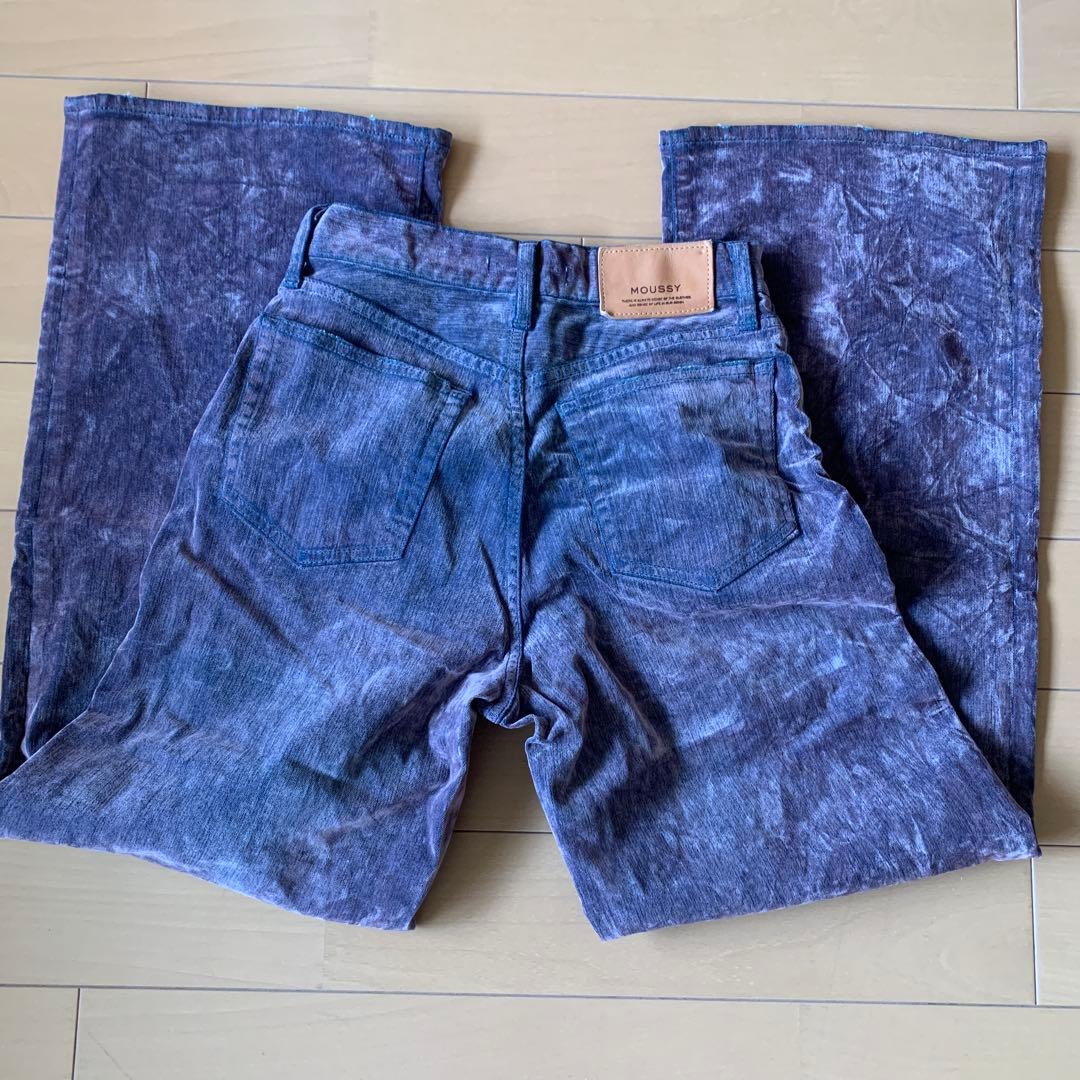 MOUSSY VELVET DENIM バギー PNK 0