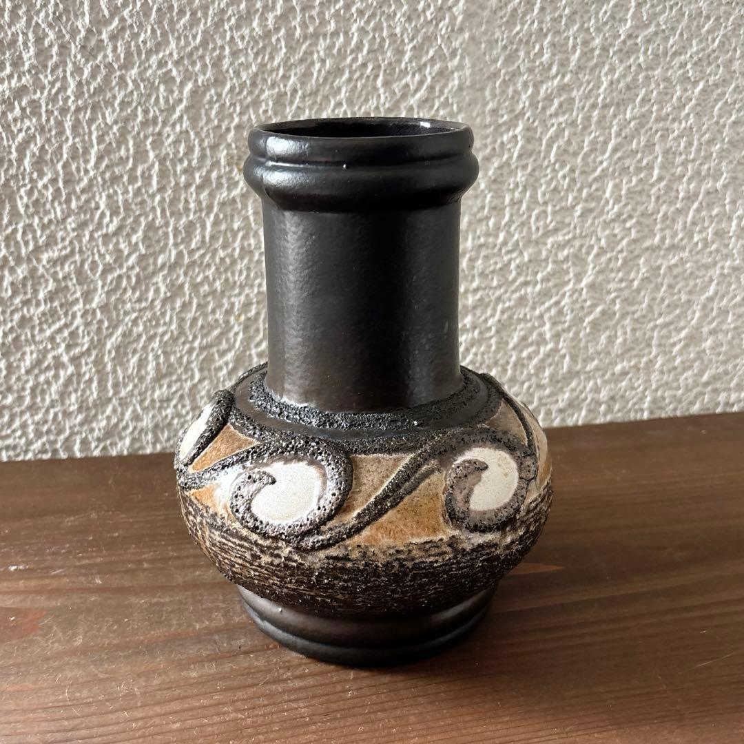 FAT LAVA ファットラバ ヴィンテージ花器 ドイツ花瓶 21cm