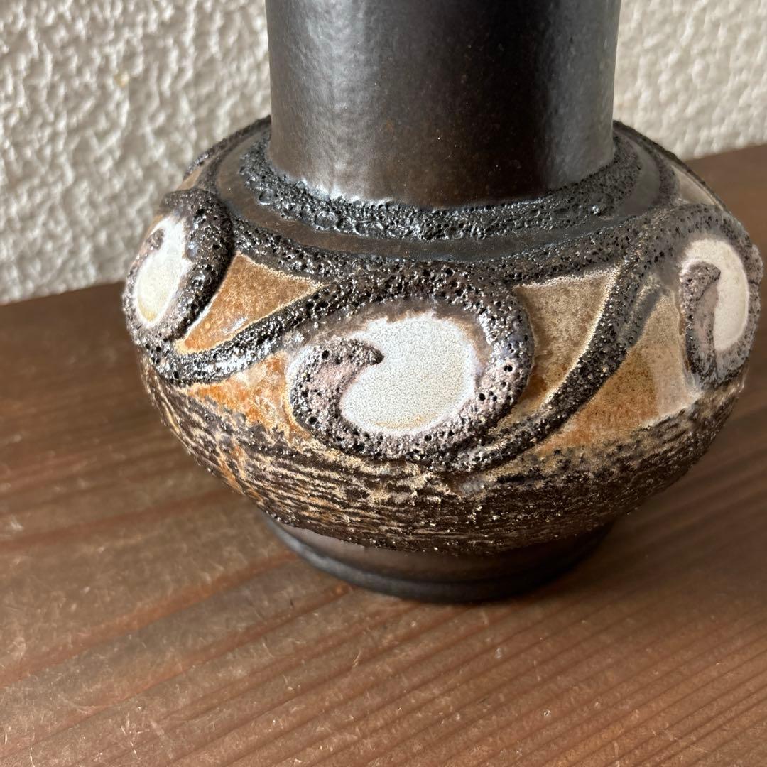 FAT LAVA ファットラバ ヴィンテージ花器 ドイツ花瓶 21cm