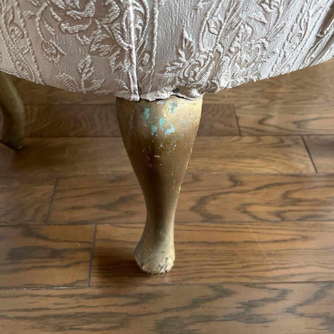 【商品】ヴィンテージ　猫足　シェル型　ソファチェア　撮影用