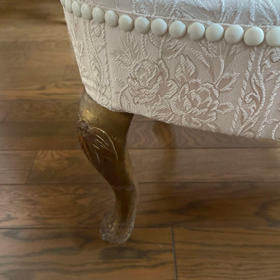 【商品】ヴィンテージ　猫足　シェル型　ソファチェア　撮影用