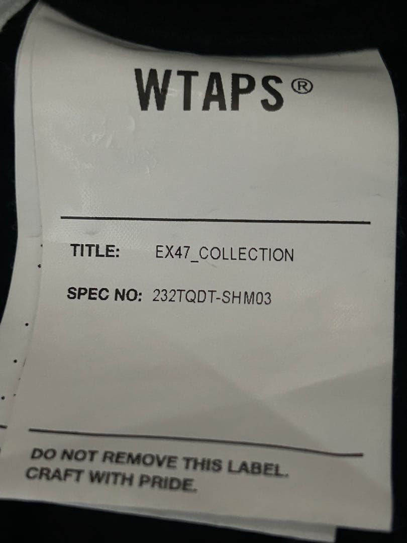 WTAPS ブラック 長袖シャツ サイズ X 01