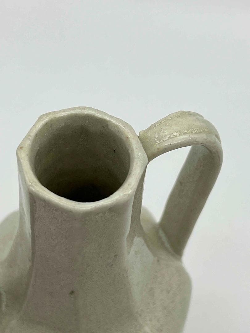 宋時代　青白磁 湖田窯水注　蓋付き 影青執壺　水注　水指　水差し(F-99)