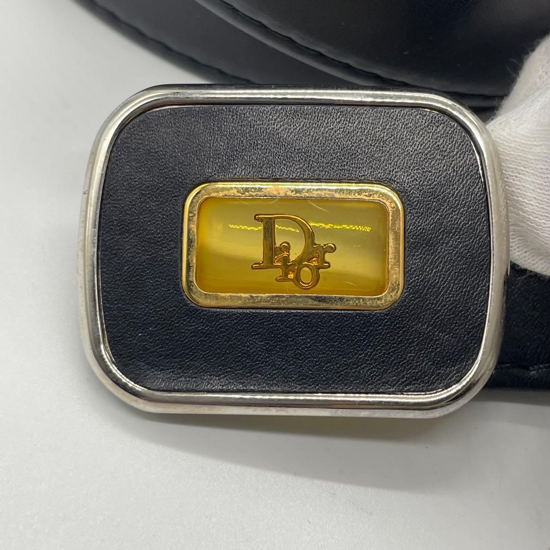 【未使用】 クリスチャンディオール　ベルト　レザー　メンズ