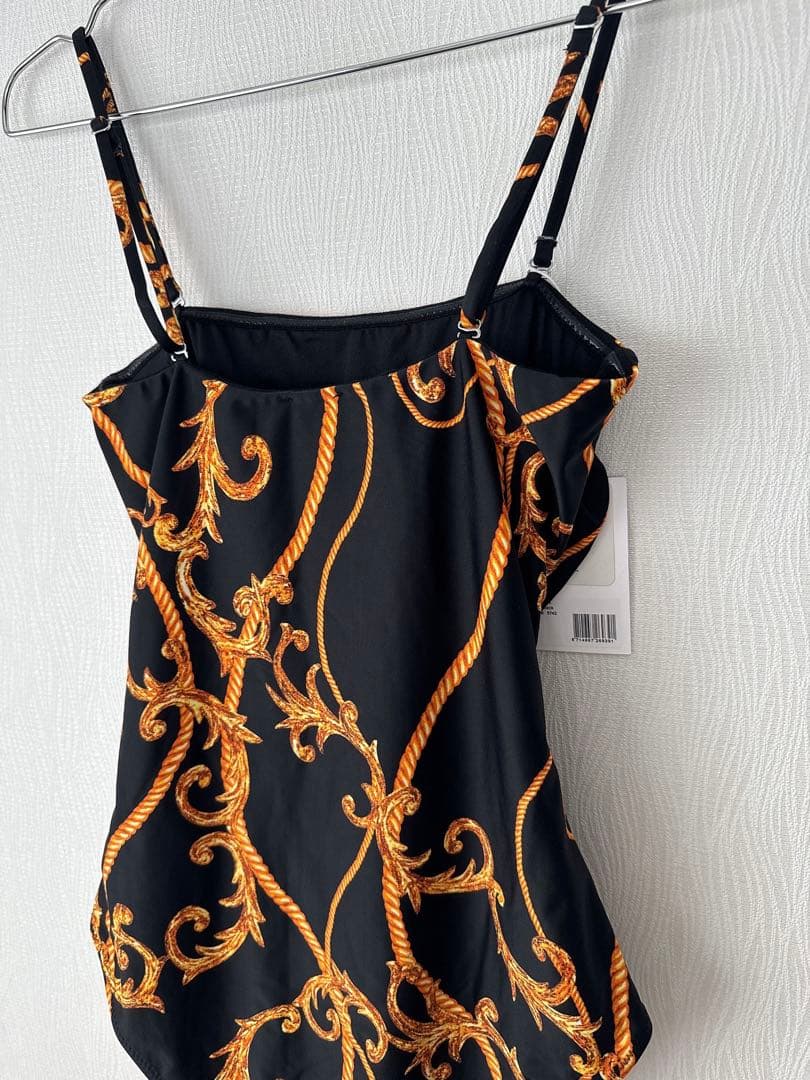 【新品】GANNI ガニー　ブラック スイムウエア ワンピース水着