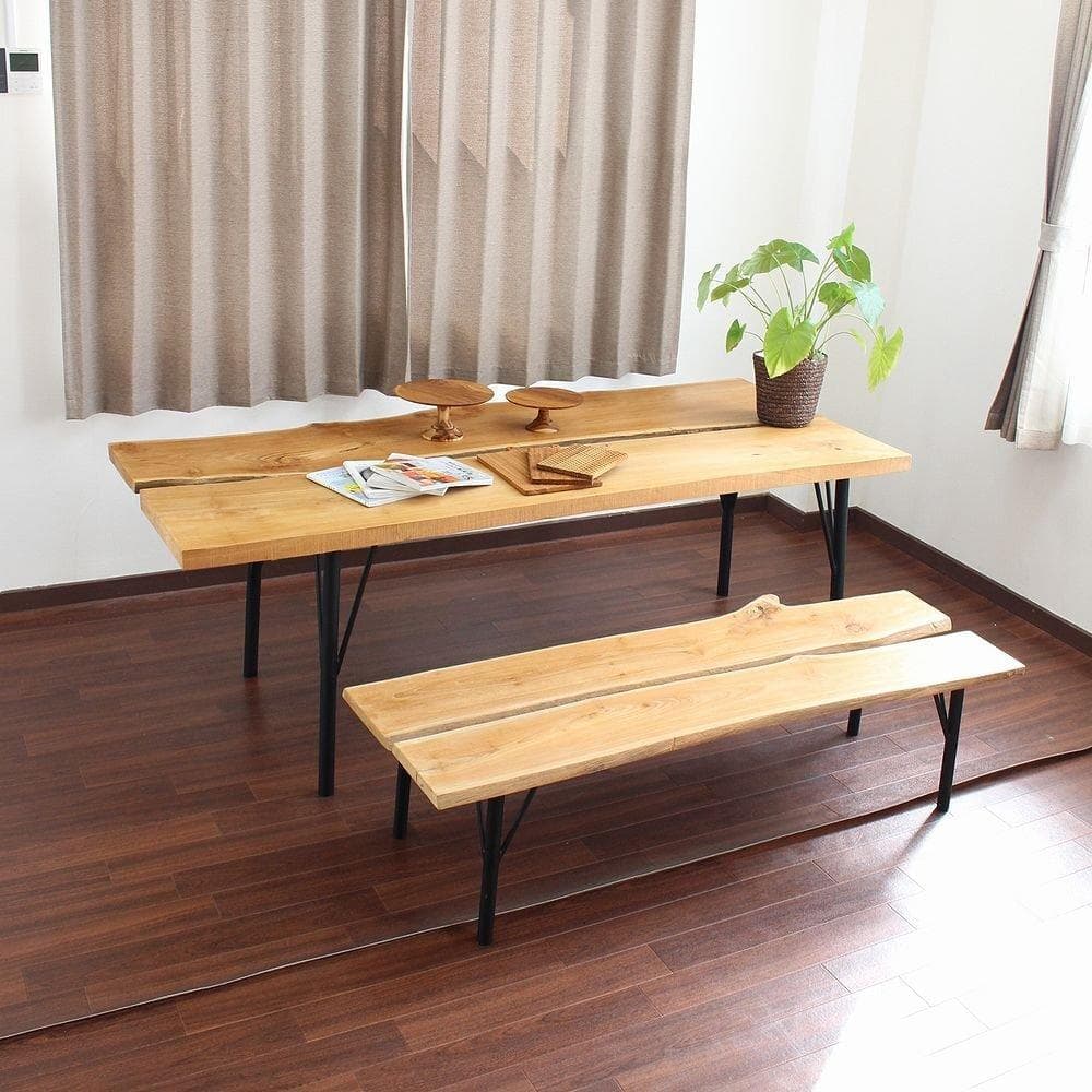 チーク材 無垢 一枚板 ディスプレイテーブル 希少 １点もの 2170x880