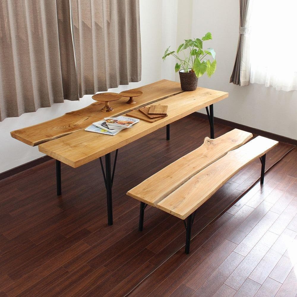 チーク材 無垢 一枚板 ディスプレイテーブル 希少 １点もの 2170x880