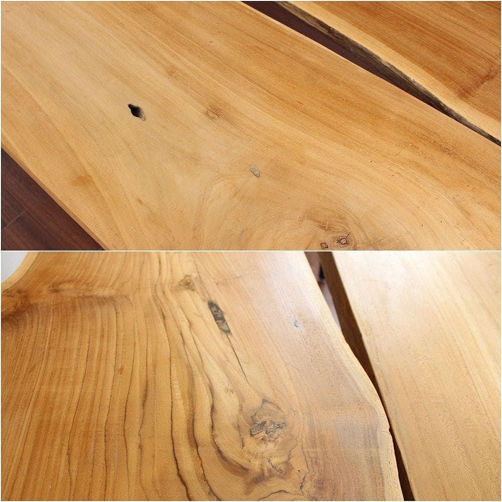 チーク材 無垢 一枚板 ディスプレイテーブル 希少 １点もの 2170x880