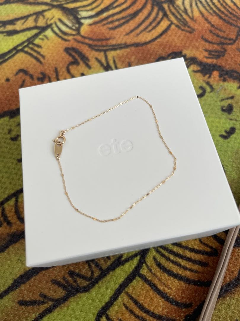 ete K10YG チェーン ステーション ブレスレット