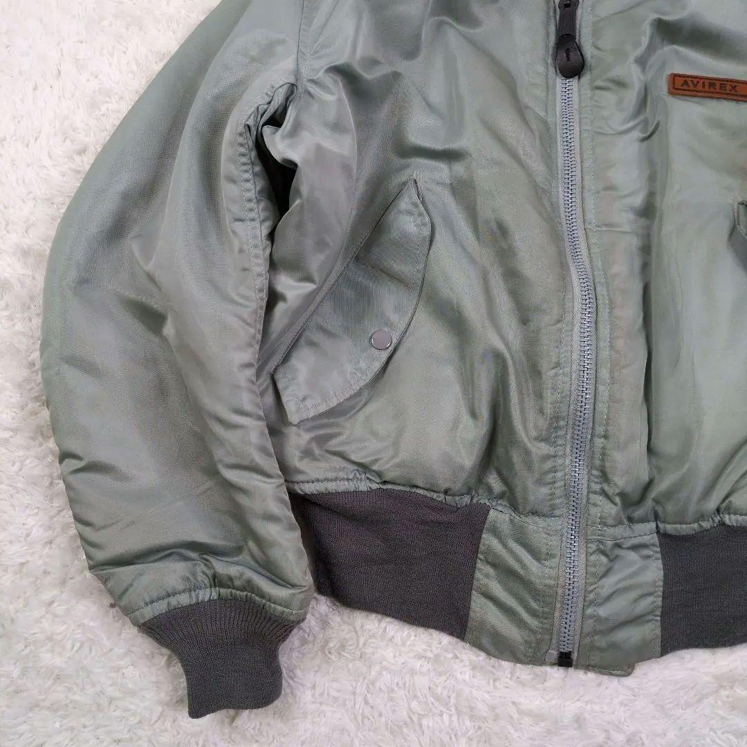 80s 90s USA製 AVIREX アーチロゴ flight jacket