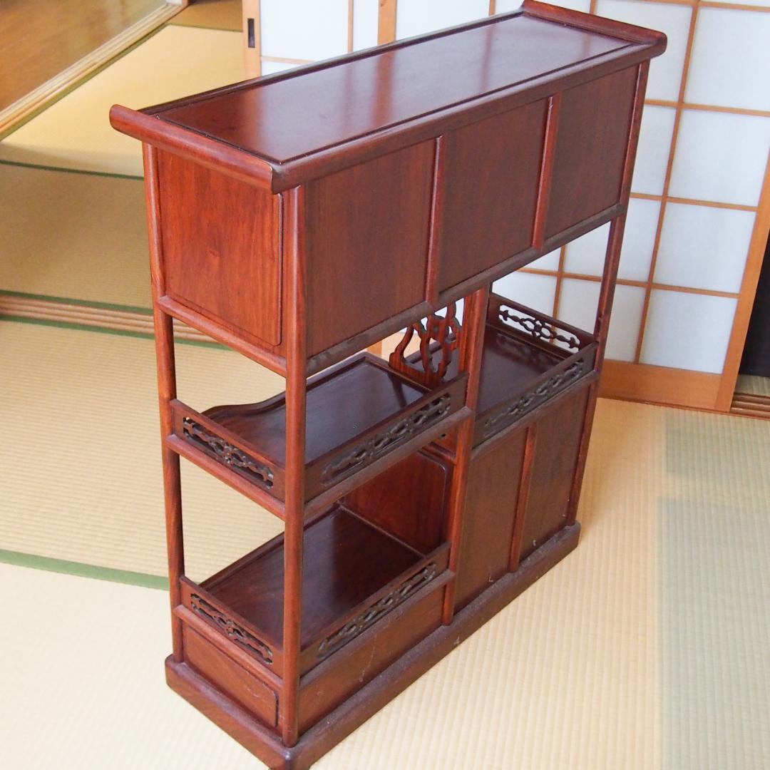 和風アンティーク 飾り棚 茶箪笥