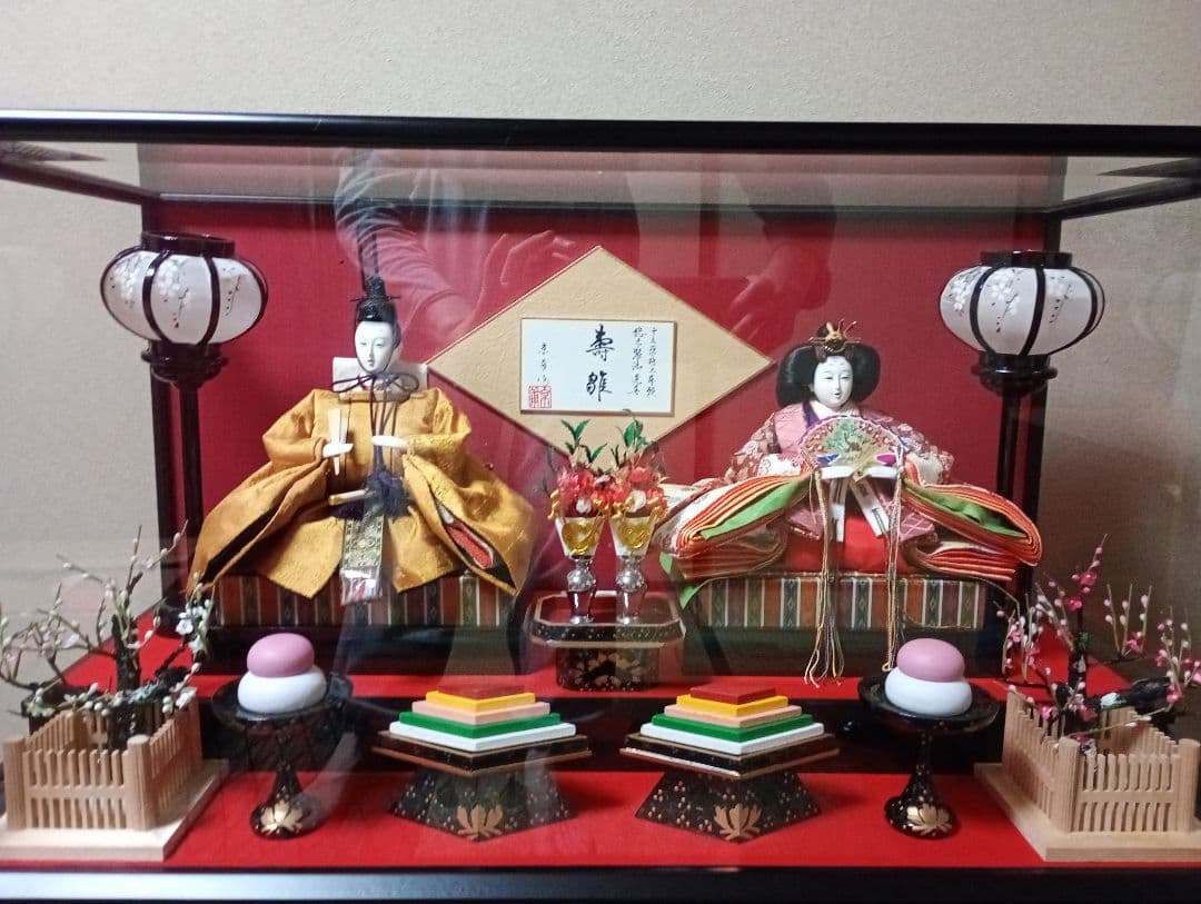 雛人形セット 伝統的な装飾付き