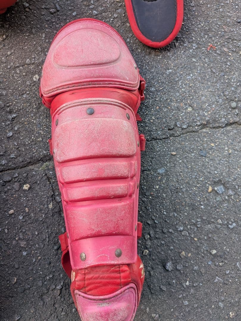 Mizuno キャッチャー用プロテクターセット 赤少年用