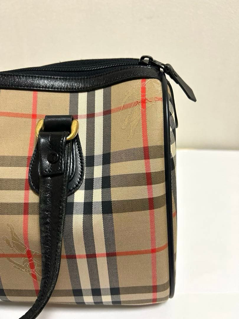 Burberry バーバリー チェック柄 ボストンバッグ