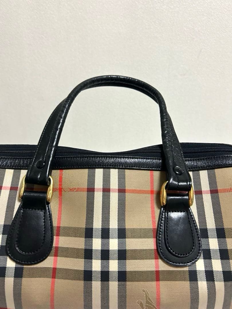 Burberry バーバリー チェック柄 ボストンバッグ