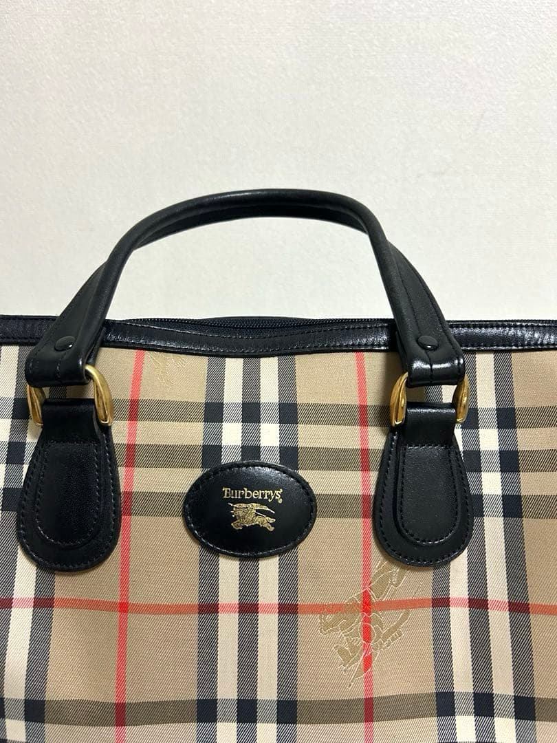 Burberry バーバリー チェック柄 ボストンバッグ