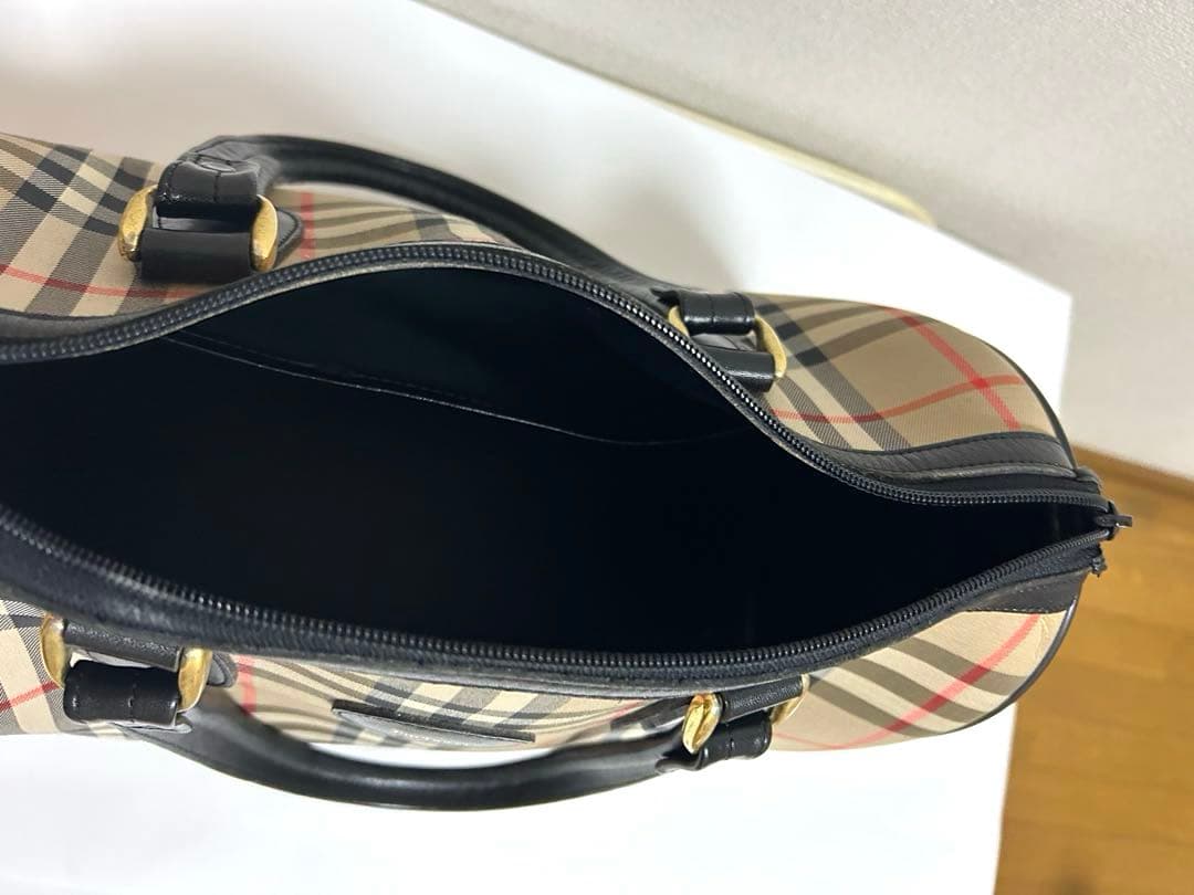 Burberry バーバリー チェック柄 ボストンバッグ