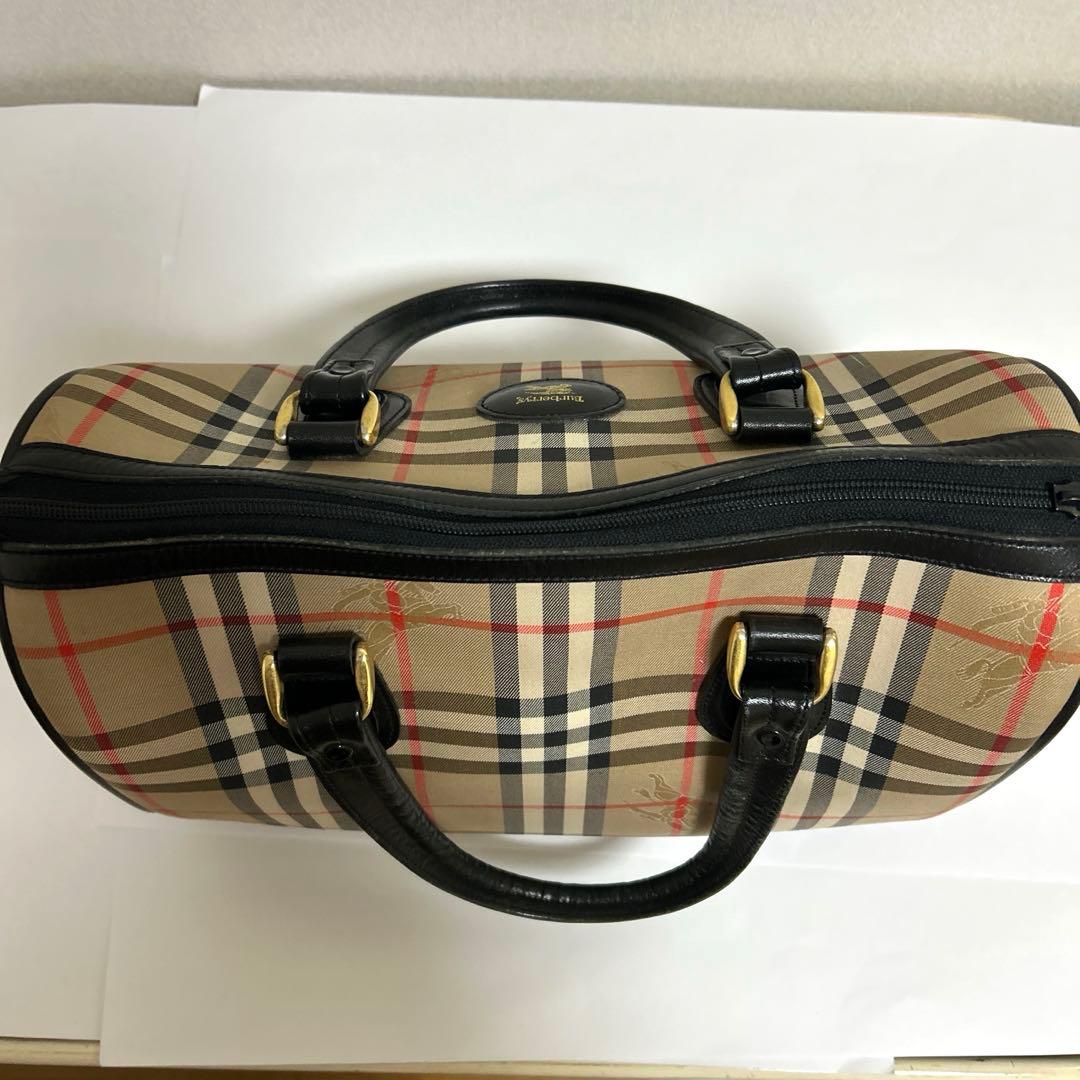 Burberry バーバリー チェック柄 ボストンバッグ