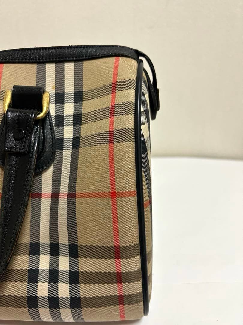 Burberry バーバリー チェック柄 ボストンバッグ