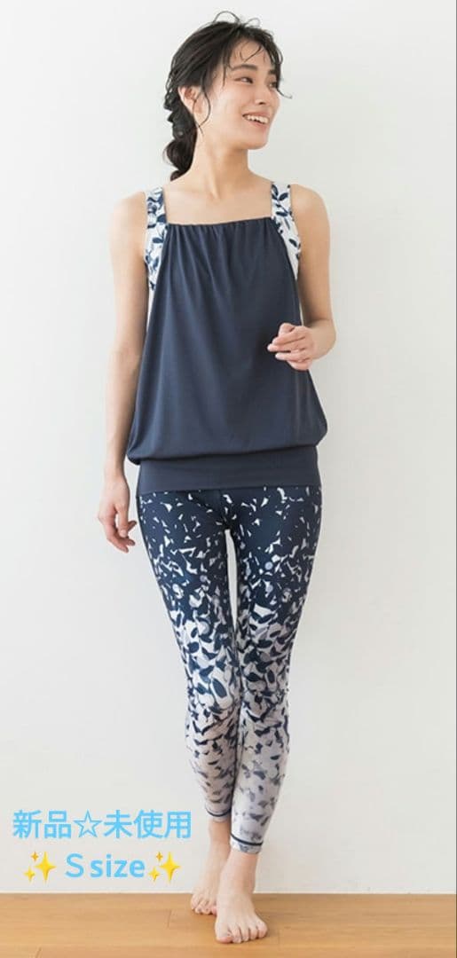 新品☆未使用【SUKALA】レイヤードタンクトップ＆レギンスＳsize