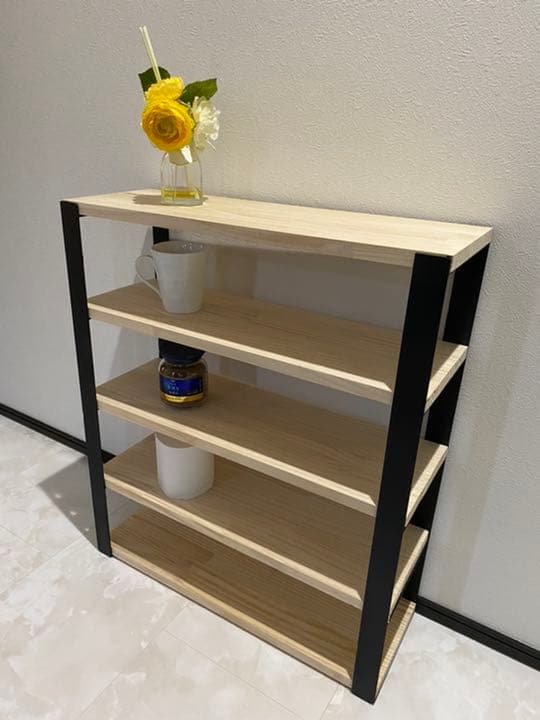 アイアン家具　5段シェルフ