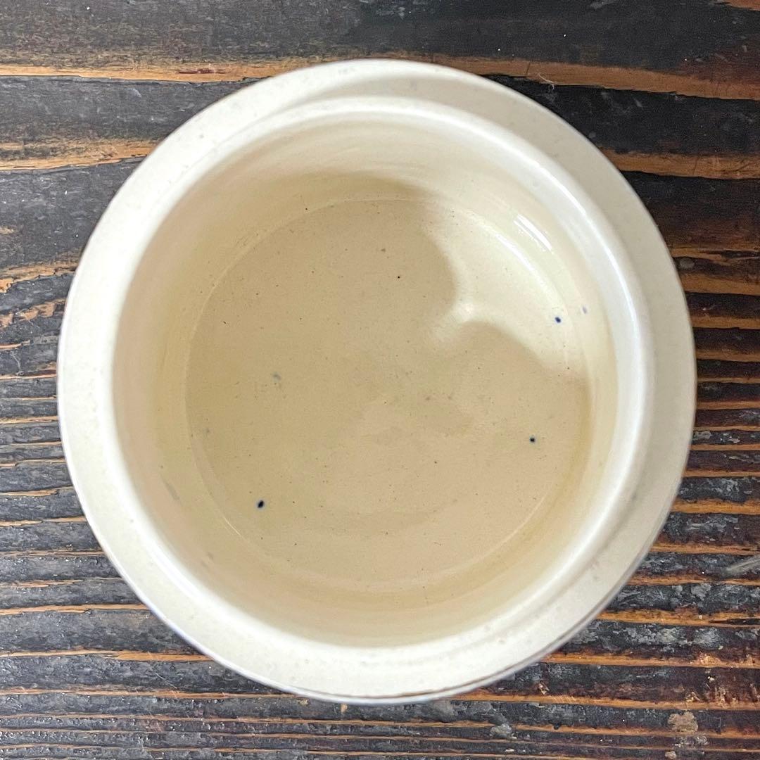 英国アンティーク キャニスター 金彩 蓋物 ふたもの 小物入れ 煙草入れ