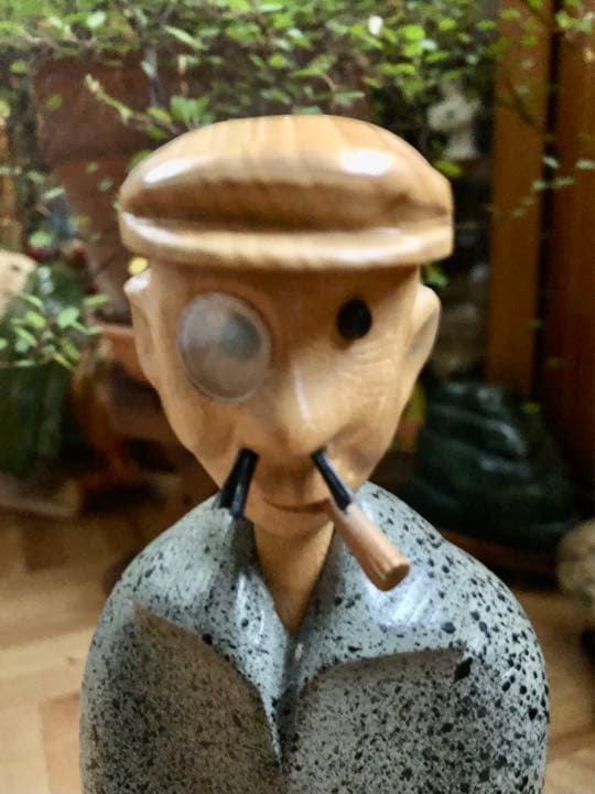 ROMER社　手造　木製人形　ゴルフダンディ　置物　ヴィンテージ　イタリア製