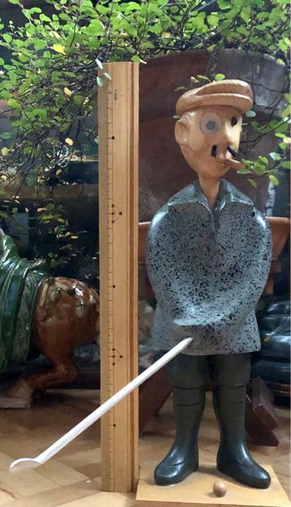 ROMER社　手造　木製人形　ゴルフダンディ　置物　ヴィンテージ　イタリア製