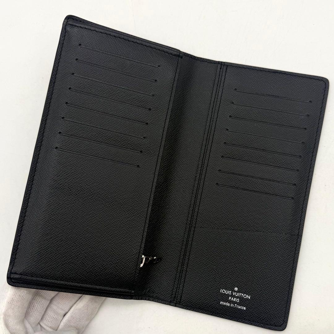 新型 ルイヴィトン タイガ ポルトフォイユ ブラザ 折り財布 黒 ノワール