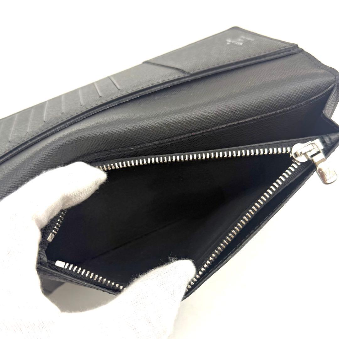 新型 ルイヴィトン タイガ ポルトフォイユ ブラザ 折り財布 黒 ノワール