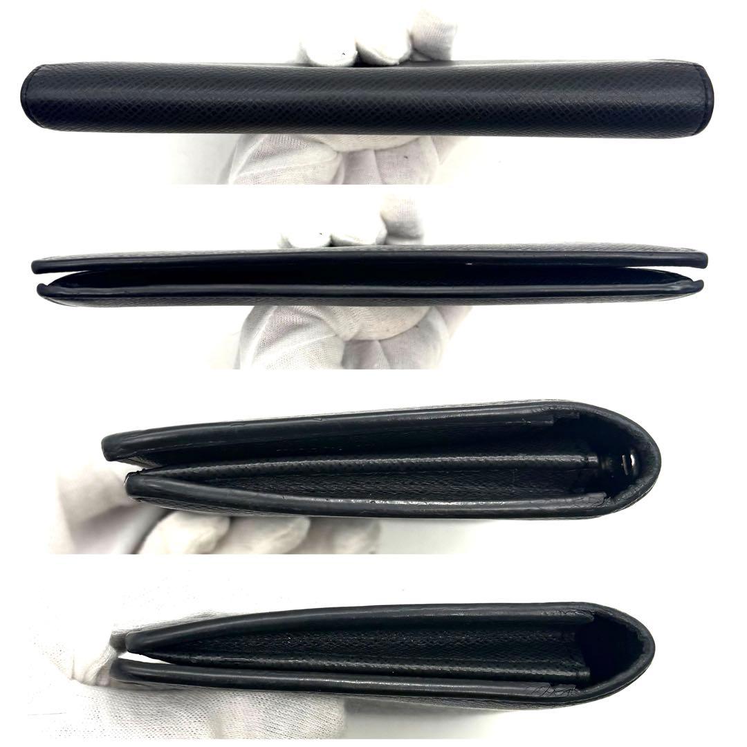 新型 ルイヴィトン タイガ ポルトフォイユ ブラザ 折り財布 黒 ノワール