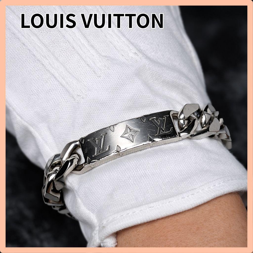 ルイヴィトン M62486　モノグラム チェーンブレスレット シルバー系